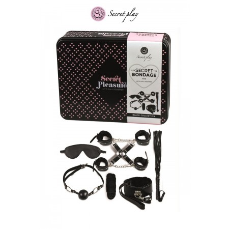 Secret Play Kit BDSM 8 pièces - noir