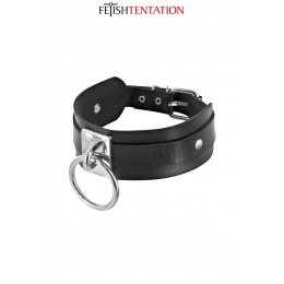 Fetish Tentation Collier BDSM large avec anneau - Fetish Tentation