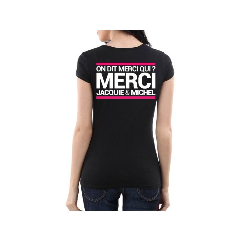 Jacquie & Michel J&M black t-shirt - special for women