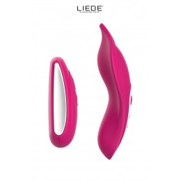 Liebe Stimulateur chauffant télécommandé Panty Vibe - cerise