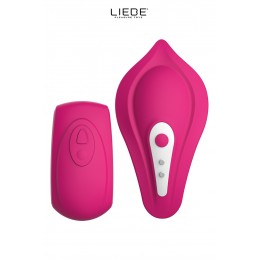 Liebe Stimulateur chauffant télécommandé Panty Vibe - cerise