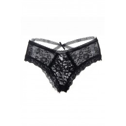 Paris Hollywood Tanga noir en dentelle fine