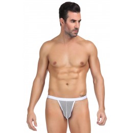 Paris Hollywood String homme blanc résille