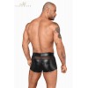 Noir Handmade Short wetlook et filet H058