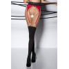 Passion bas et collants Collants ouverts TI003 - rouge