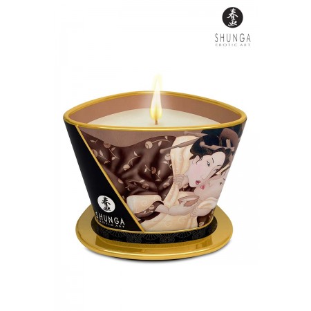 Shunga Bougie à massage parfum Chocolat - Shunga