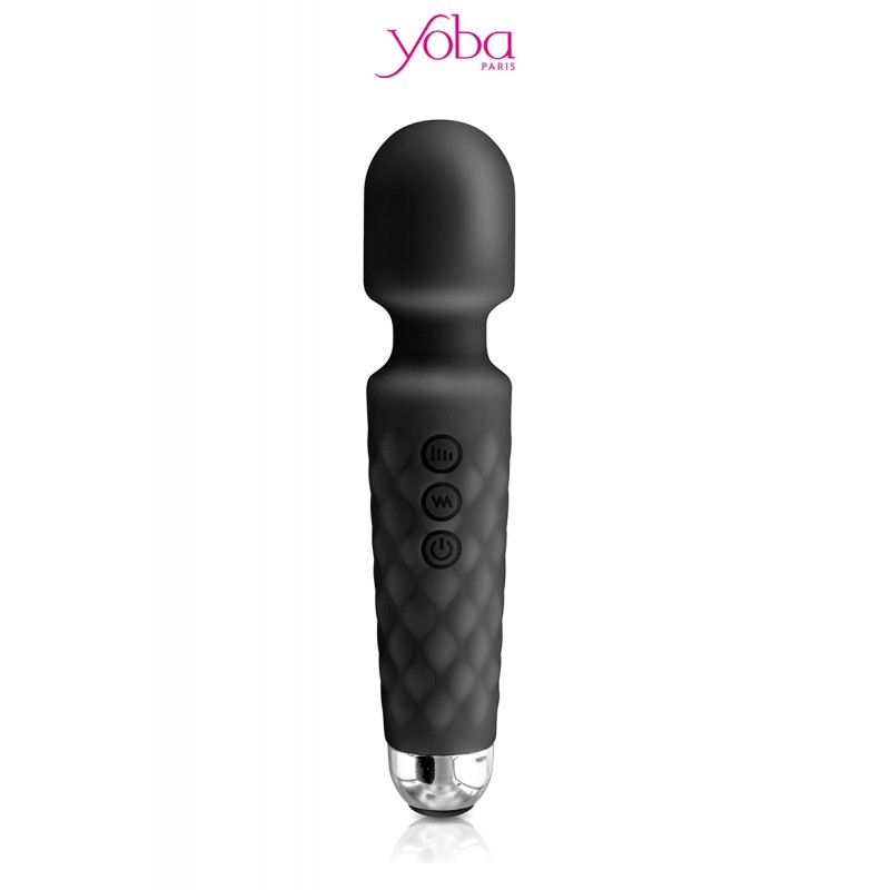 Yoba Vibro Love Wand rechargeable noir - Yoba