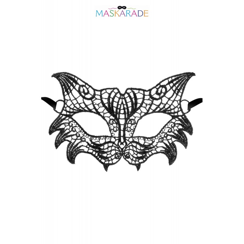 Maskarade Loup broderie souple Nuit