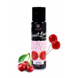 Secret Play Lubrifiant comestible sucette à la cerise - 60 ml