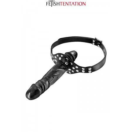 Fetish Tentation Bâillon double gode black - Fetish Tentation