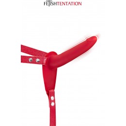 Fetish Tentation Gode ceinture rouge vibrant Fetish Tentation