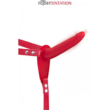 Fetish Tentation Gode ceinture rouge vibrant Fetish Tentation