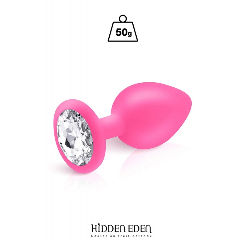 Hidden Eden Plug bijou silicone rose M - Hidden Eden