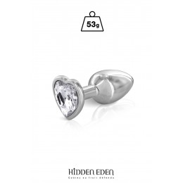 Hidden Eden Plug bijou coeur aluminium S - Hidden Eden