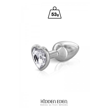 Hidden Eden Plug bijou coeur aluminium S - Hidden Eden