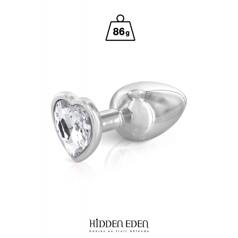 Hidden Eden Plug bijou coeur aluminium M - Hidden Eden