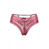 Paris Hollywood Tanga bordeaux dentelle - Paris Hollywood