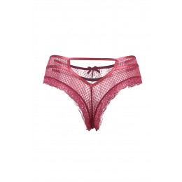 Paris Hollywood Tanga bordeaux dentelle - Paris Hollywood