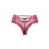 Paris Hollywood Tanga bordeaux dentelle - Paris Hollywood