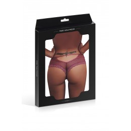 Paris Hollywood Tanga bordeaux dentelle - Paris Hollywood