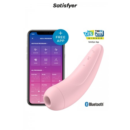 Satisfyer Stimulateur connecté Curvy 2+ rose - Satisfyer