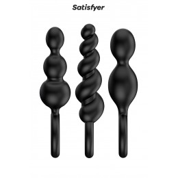 Satisfyer Set de 3 plugs noirs Booty Call - Satisfyer