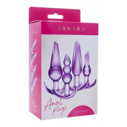 Zahara Kit 4 plug anal lilas - Zahara