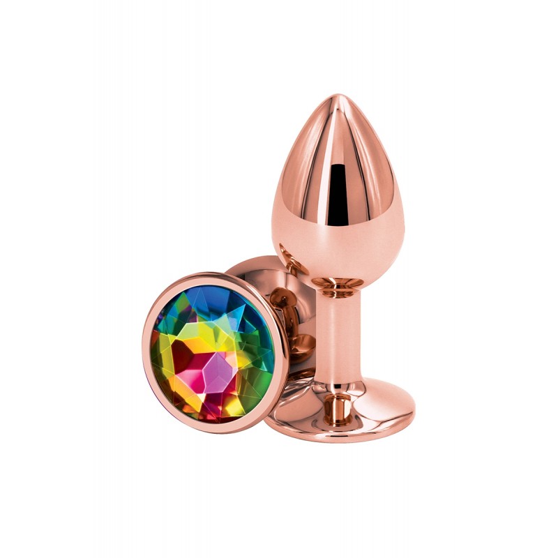 NS Novelties Plug anal aluminium rose gold S - Rear Assets