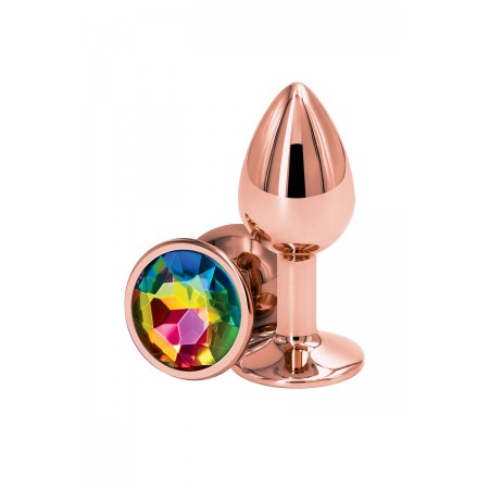 NS Novelties Plug anal aluminium rose gold S - Rear Assets