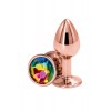 NS Novelties Plug anal aluminium rose gold S - Rear Assets