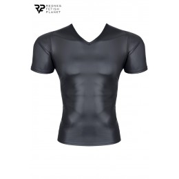 Regnes T-shirt wetlook noir - Regnes