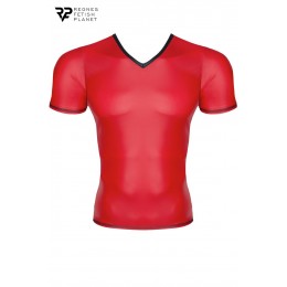 Regnes T-shirt wetlook rouge - Regnes