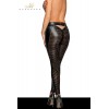 Noir Handmade Leggings wetlook ajouré F233