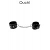 Ouch! Menottes Premium en cuir noir - Ouch