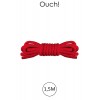 Ouch! Mini corde de bondage 1,5m rouge - Ouch