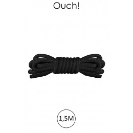 Ouch! Mini corde de bondage 1,5m noire - Ouch