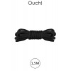 Ouch! Mini corde de bondage 1,5m noire - Ouch