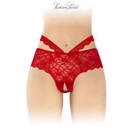 Fashion Secret Culotte ouverte rouge Marie - Fashion Secret