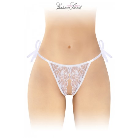 Fashion Secret String blanc ouvert à nouer Stella - Fashion Secret