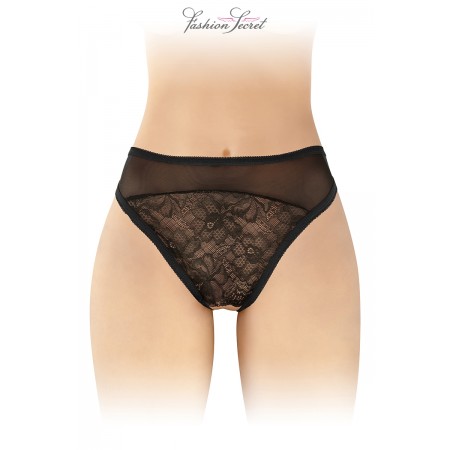 Fashion Secret Tanga noir ouvert Ava - Fashion Secret