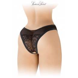 Fashion Secret Tanga noir ouvert Ava - Fashion Secret