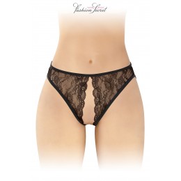 Fashion Secret String noir ouvert Victoria - Fashion Secret