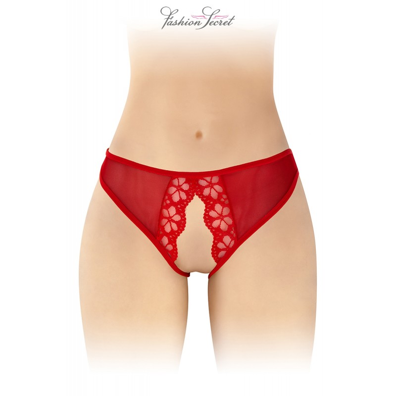 Fashion Secret Culotte rouge ouverte Ambre - Fashion Secret