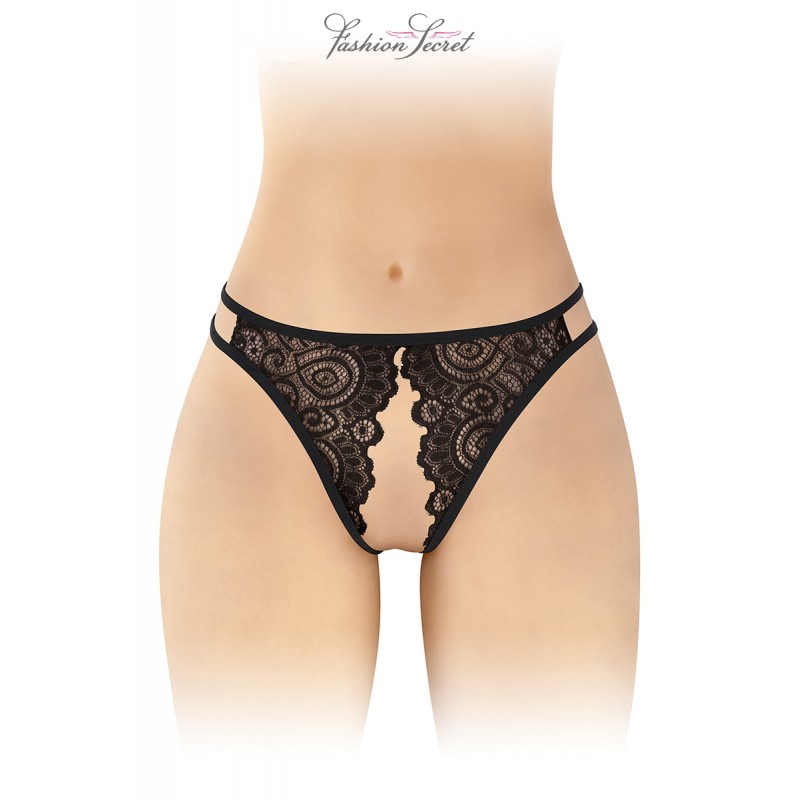 Fashion Secret Culotte noire ouverte Annette - Fashion Secret