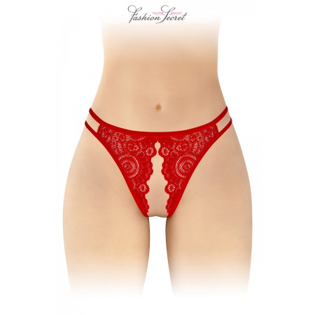 Fashion Secret Culotte rouge ouverte Annette - Fashion Secret