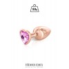 Hidden Eden Plug bijou coeur aluminium rose gold S - Hidden Eden