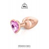 Hidden Eden Plug bijou coeur aluminium rose gold M - Hidden Eden