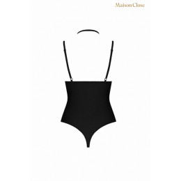 Maison Close Body string seins nus noir Le petit secret