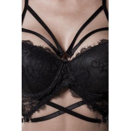 Grey Velvet Ensemble lingerie dentelle harnais 3 pièces - Grey Velvet