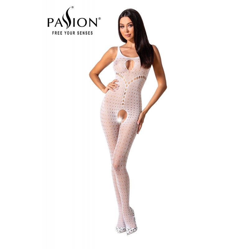 Passion bodystockings Combinaison résille BS078 - Blanc